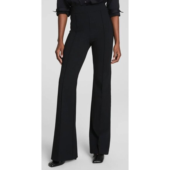 SPANXsupersmooth PerfectFit Ponte Flare Pant Black-sz Small Tall - Picture 1 of 12